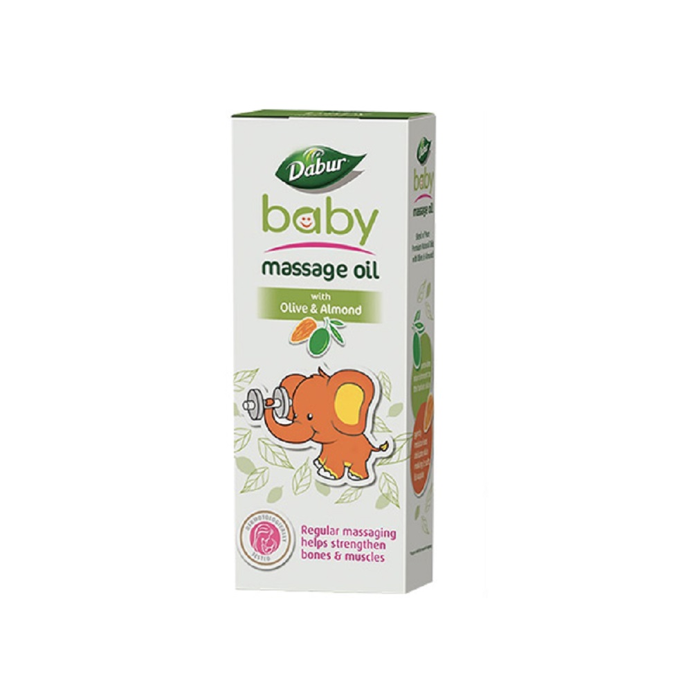 DABUR BABY MASSAGE OIL WITH OLIVE & ALMOND 200ML