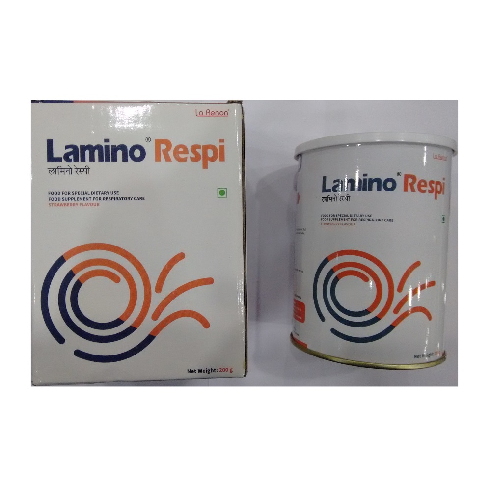 LAMINO RESPI POWDER STRAWBERRY 200GM