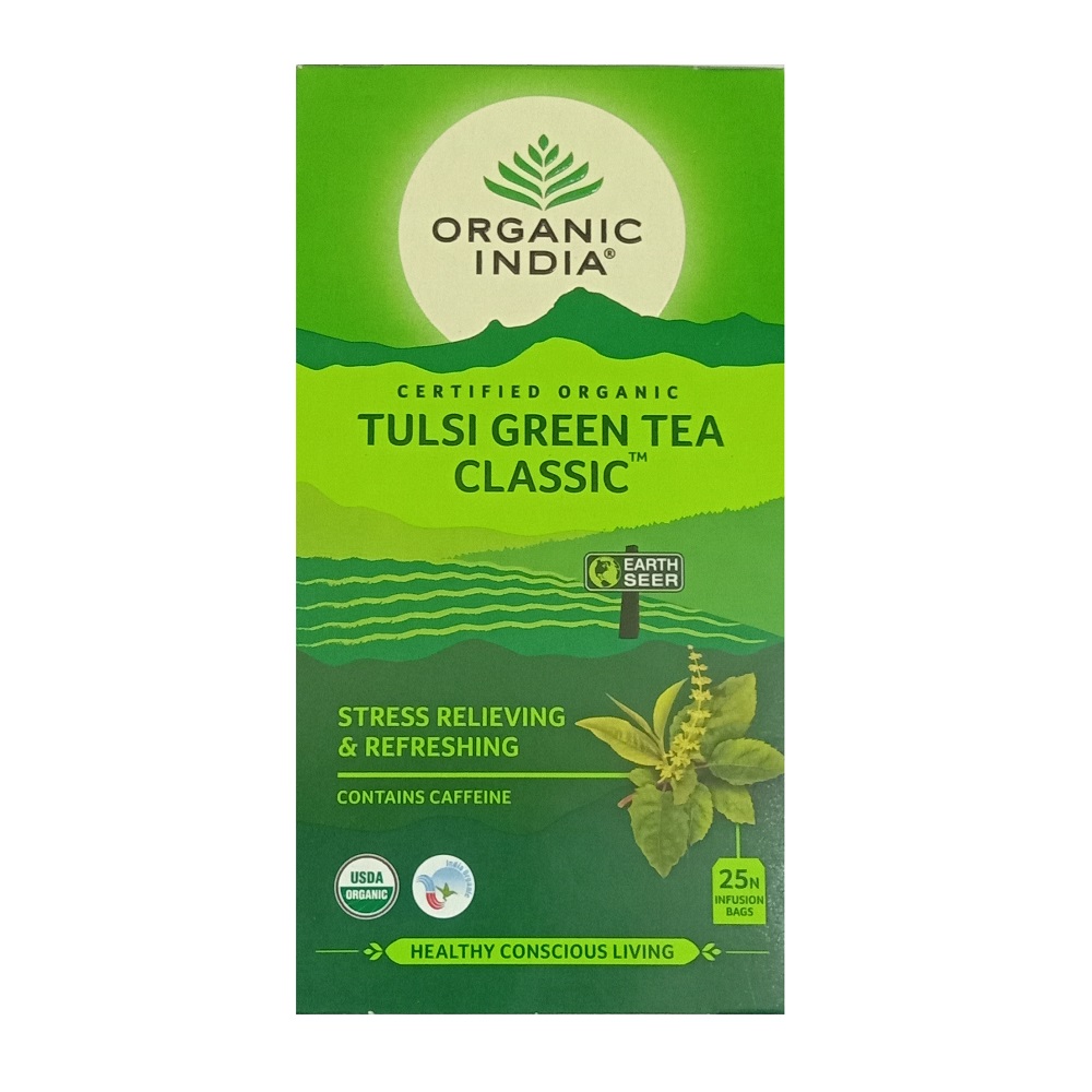 ORGANIC INDIA TULSI GREEN TEA CLASSIC 