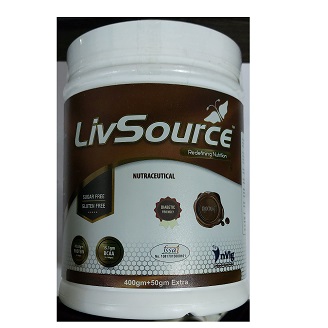 LIVSOURCE POWDER CHOCOLATE 400GM{PACK OF 2}