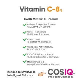 COSIQ Vitamin C-8% Serum (Pack 2)